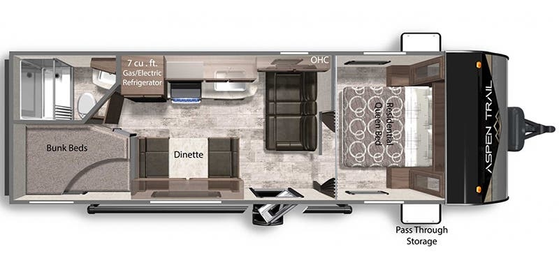 Dutchmen Aspen Trail 24BHWE floor plan