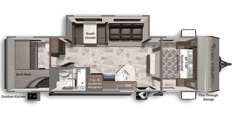 Dutchmen Aspen Trail 29BH floor plan