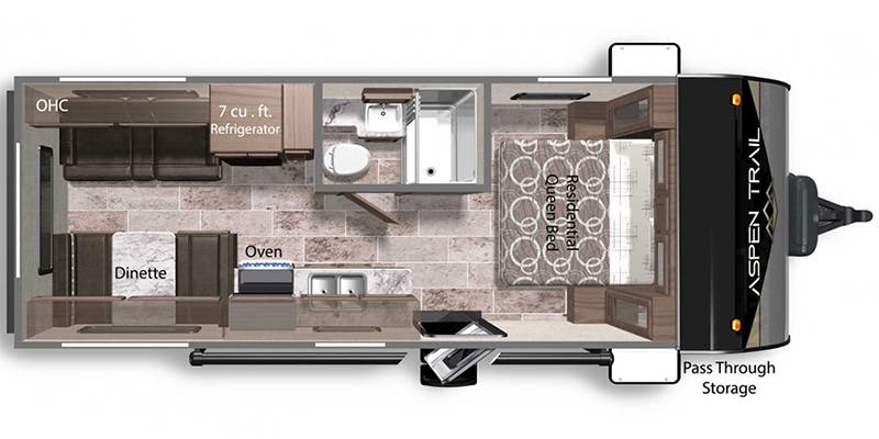 Dutchmen Aspen Trail 2180RDWE floor plan
