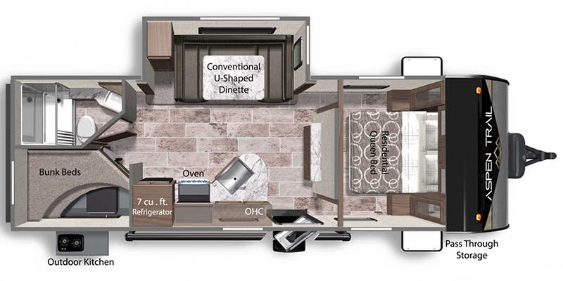Dutchmen Aspen Trail 2340BHSWE floor plan