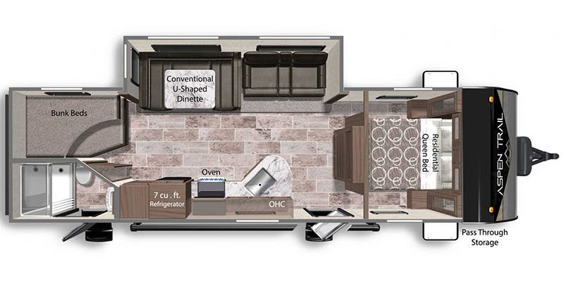 Dutchmen Aspen Trail 2810BHSWE floor plan
