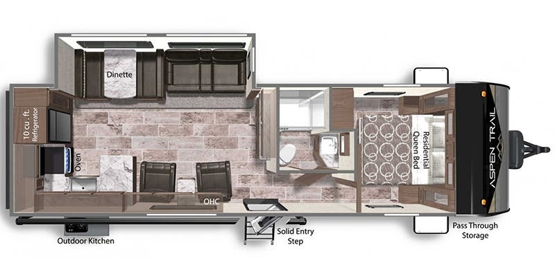Dutchmen Aspen Trail 2880RKS floor plan
