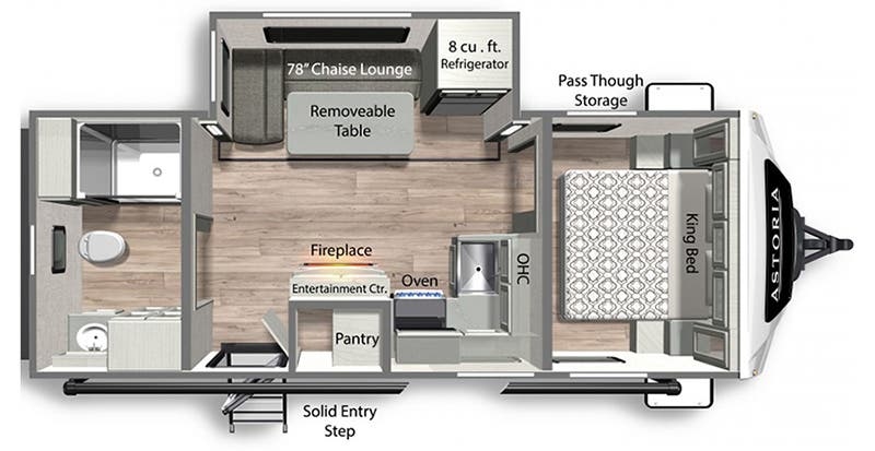 Dutchmen Astoria 2203RB floor plan