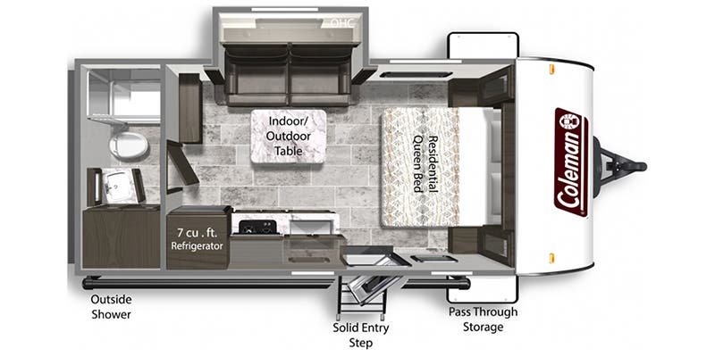 Dutchmen Coleman Light 1855RB floor plan