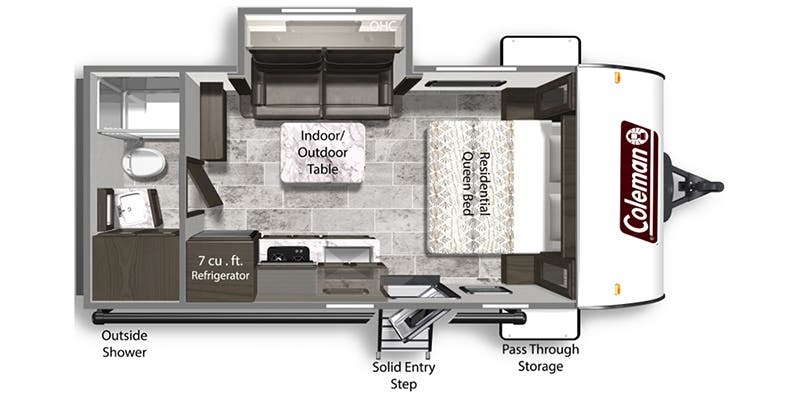 Dutchmen Coleman Light 1905BH floor plan