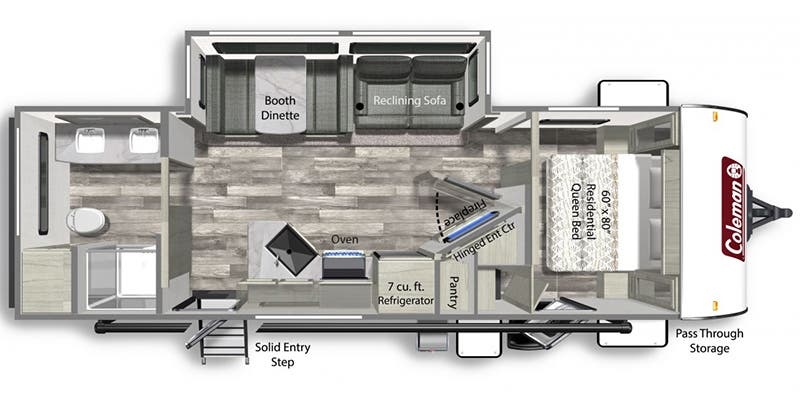 Dutchmen Coleman Light 2625RB floor plan