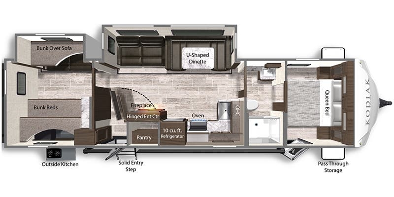 Dutchmen Kodiak Ultra-Lite 332BHSL floor plan