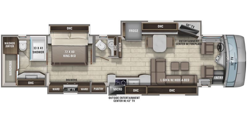 Entegra Coach Anthem 44B floor plan