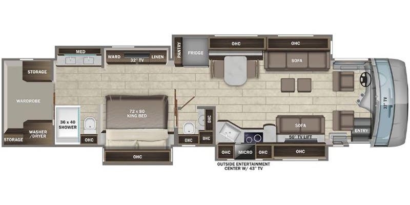 Entegra Coach Anthem 44D floor plan