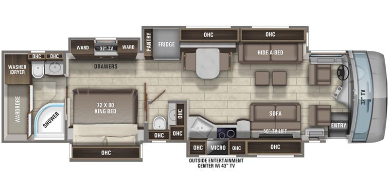 Entegra Coach Aspire 40P floor plan