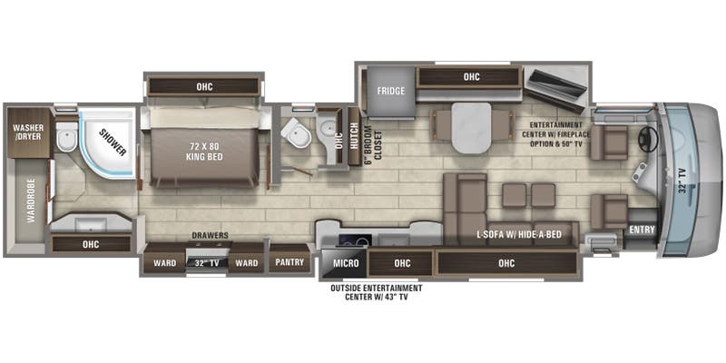 Entegra Coach Aspire 44B floor plan