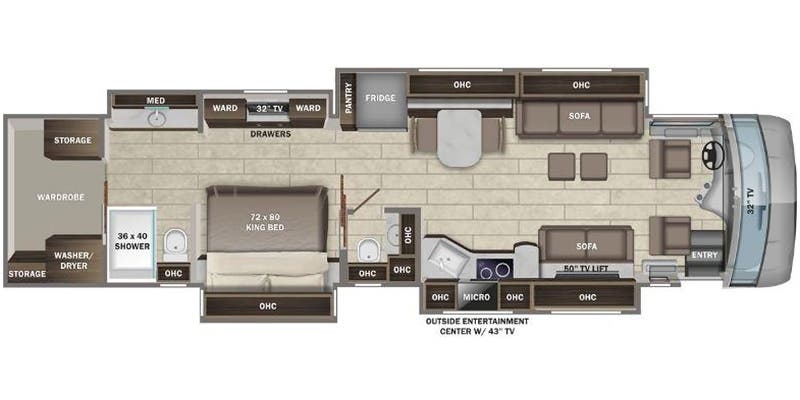 Entegra Coach Aspire 44D floor plan