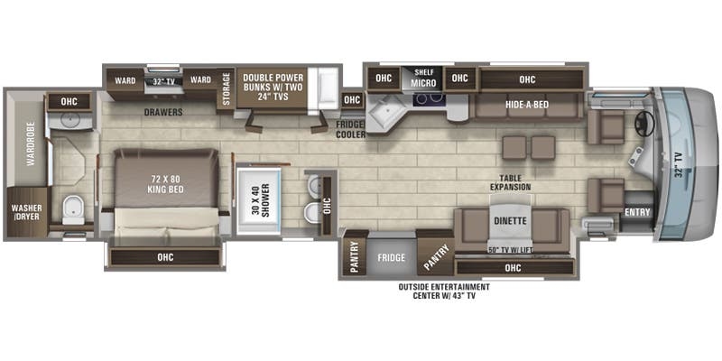 Entegra Coach Aspire 44R floor plan