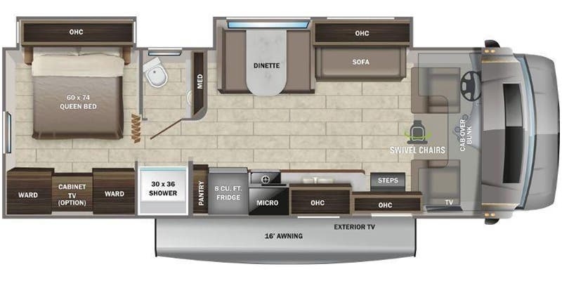 Entegra Coach Odyssey 29V floor plan
