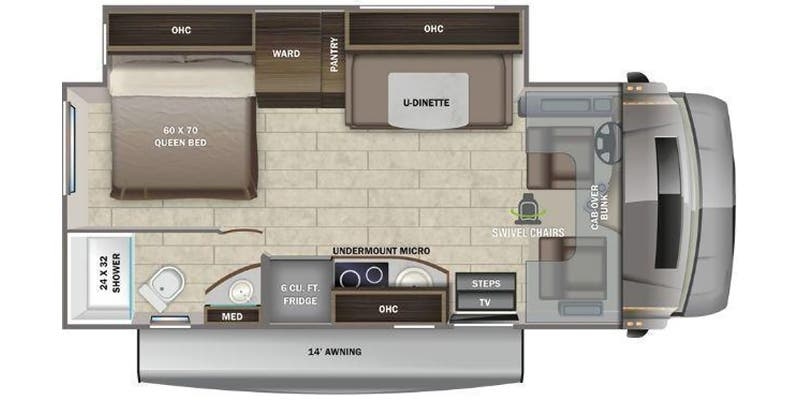 Entegra Coach Qwest 24L floor plan