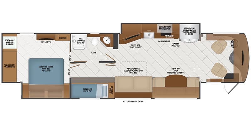 Fleetwood Discovery LXE 40G floor plan