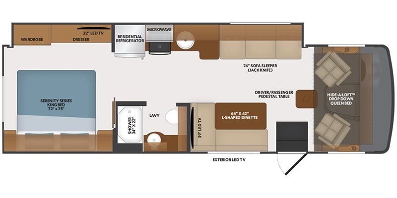 Fleetwood Flair 29M floor plan