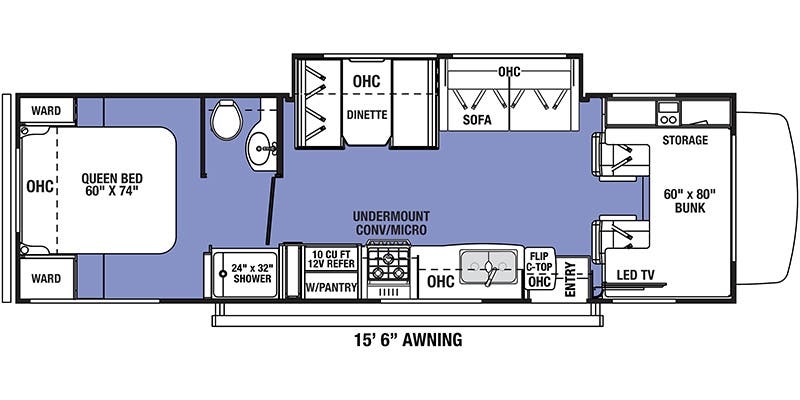 Forest River Forester 2851S LE floor plan