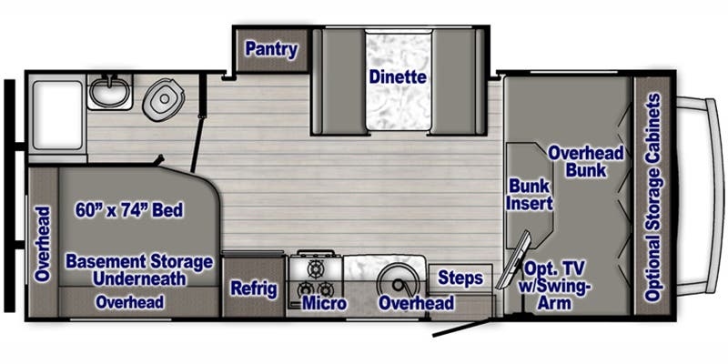 Gulf Stream Conquest Class C 6238 floor plan