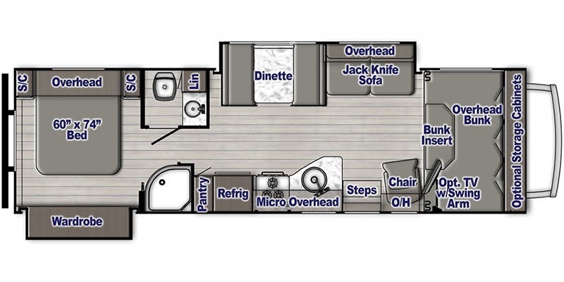 Gulf Stream Conquest Class C 6317 floor plan