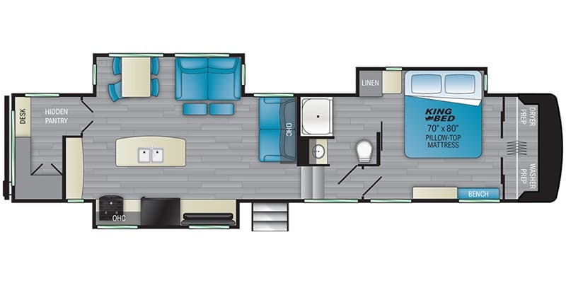 Heartland Milestone 360HP floor plan