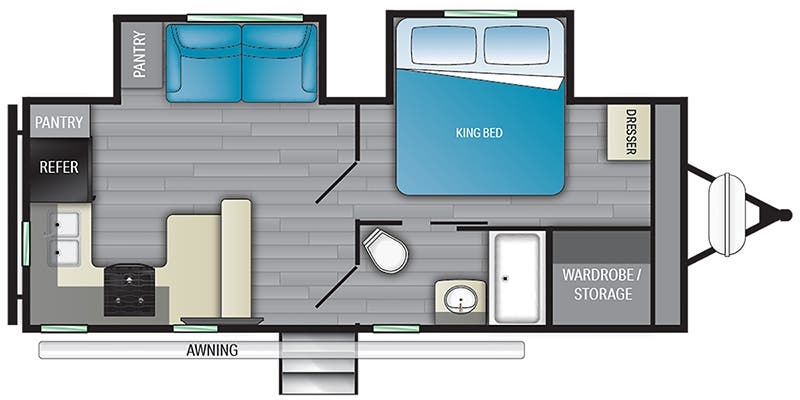 Heartland North Trail NT 22RKSS floor plan