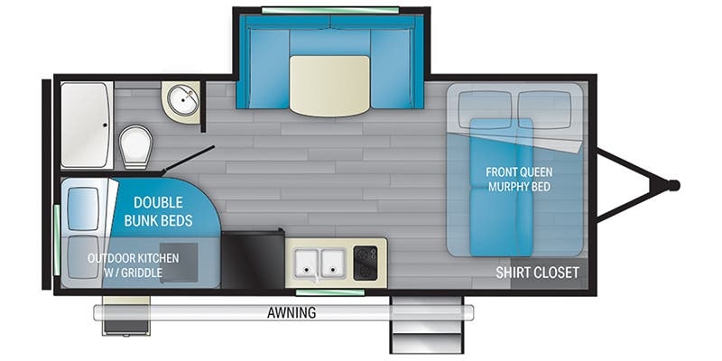Heartland Pioneer PI BH 185 floor plan