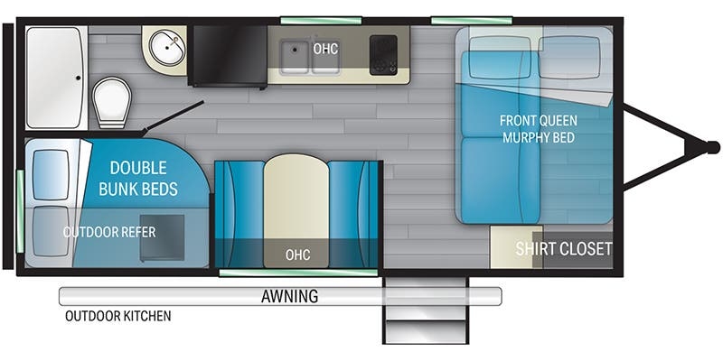 Heartland Prowler 172BHX floor plan