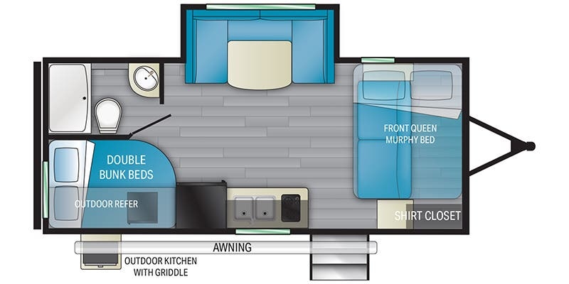 Heartland Prowler 181BHX floor plan