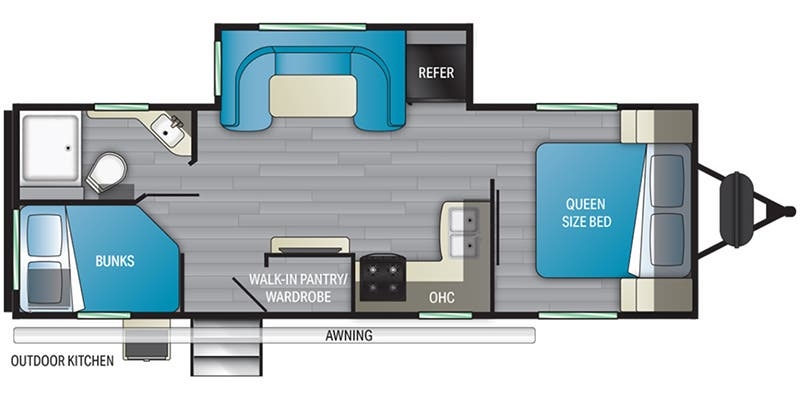 Heartland Sundance Ultra-Lite SDTT 255 BH floor plan