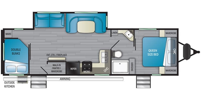 Heartland Sundance Ultra-Lite SDTT 301 BH floor plan