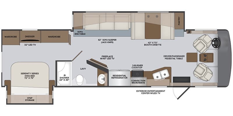 Holiday Rambler Vacationer 33C floor plan