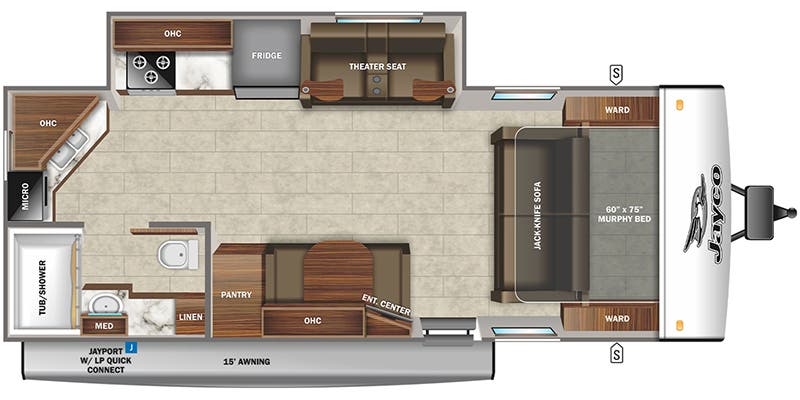 Jayco Jay Feather 21MML floor plan