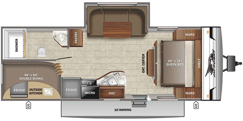 Jayco Jay Flight SLX 8 242BHS floor plan