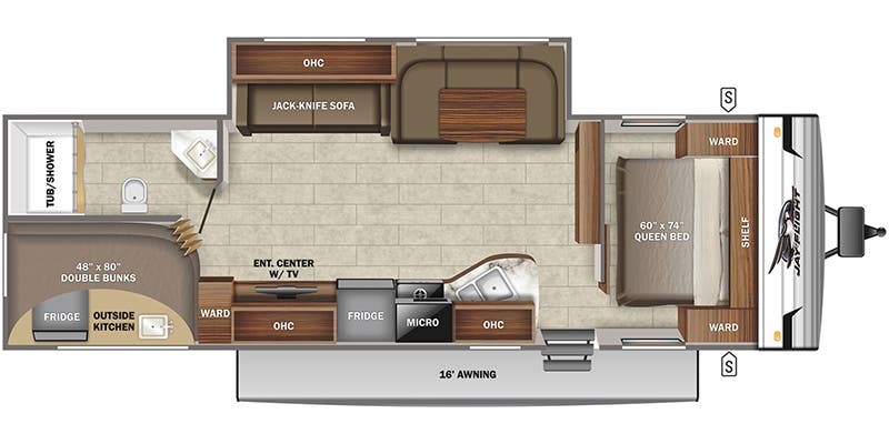 Jayco Jay Flight SLX 8 284BHS floor plan