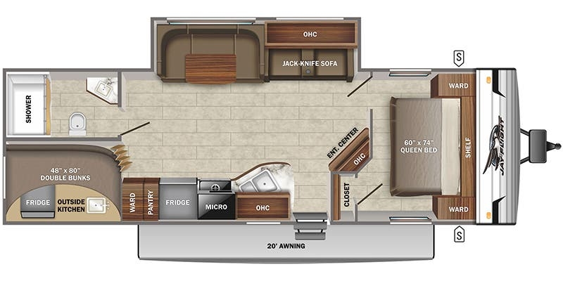Jayco Jay Flight SLX 8 295BHS floor plan
