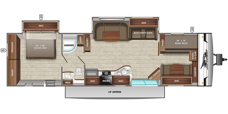Jayco Jay Flight 38BHDS floor plan