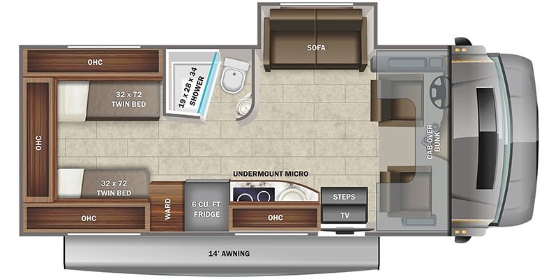 Jayco Melbourne Prestige 24TP floor plan