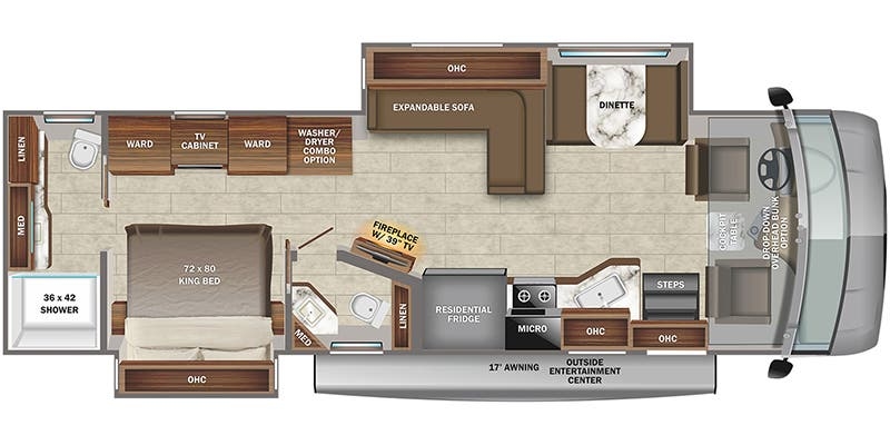 Jayco Precept Prestige 36U floor plan