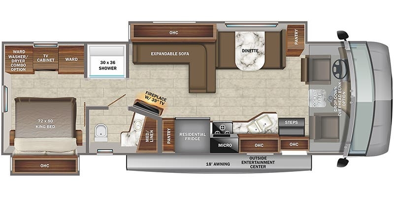 Jayco Precept 34B floor plan