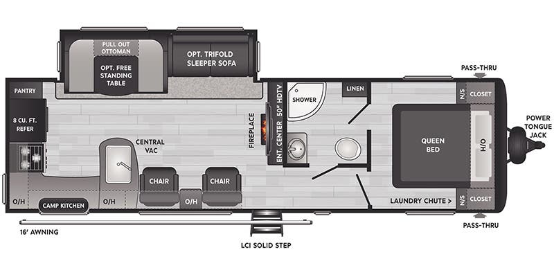 Keystone Hideout 28RKSWE floor plan