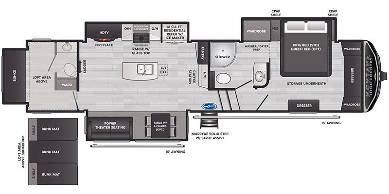 Keystone Montana High Country 335BH floor plan