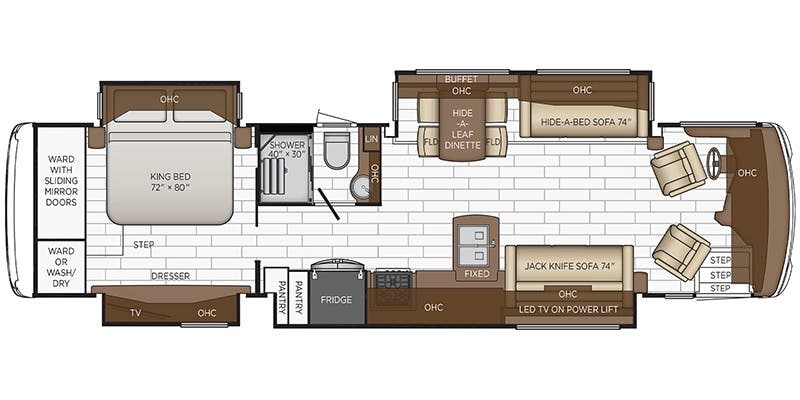 Newmar Dutch Star 3717 floor plan