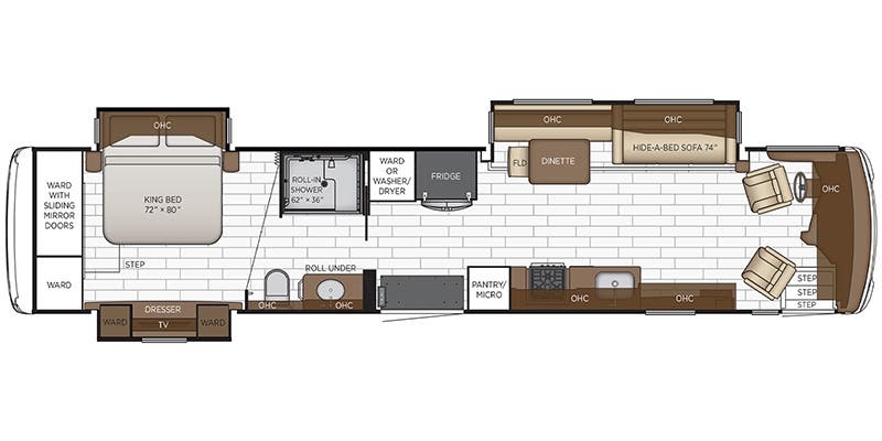 Newmar Dutch Star 4311 floor plan