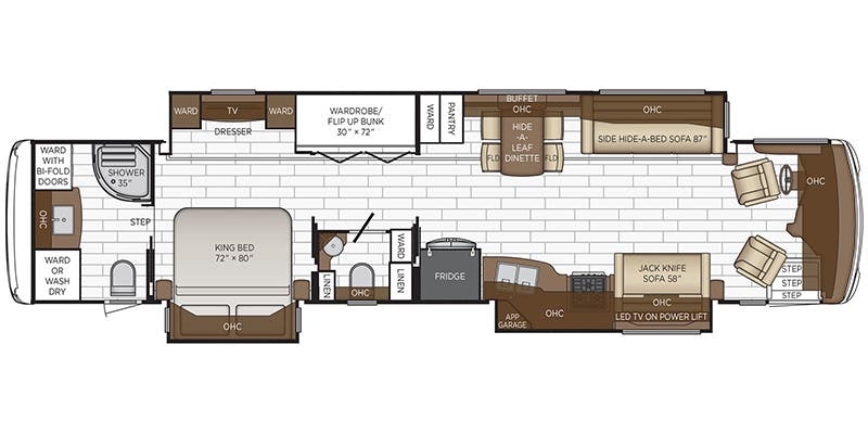 Newmar Dutch Star 4326 floor plan