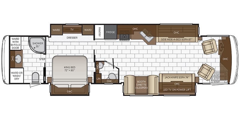 Newmar Ventana 4002 floor plan