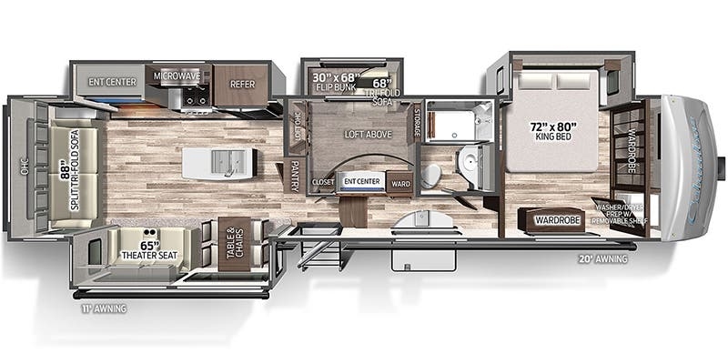 Palomino Columbus 379MB floor plan