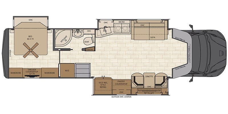 Renegade RV Verona LE 37LMB floor plan