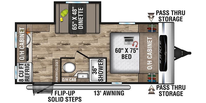 Venture RV Sonic Lite SL169VRK floor plan