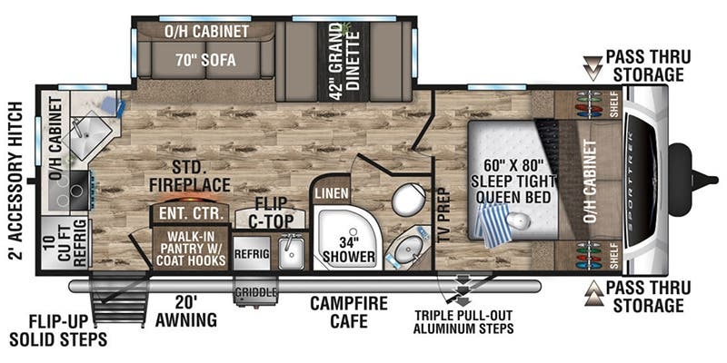 Venture RV SportTrek ST251VRK floor plan